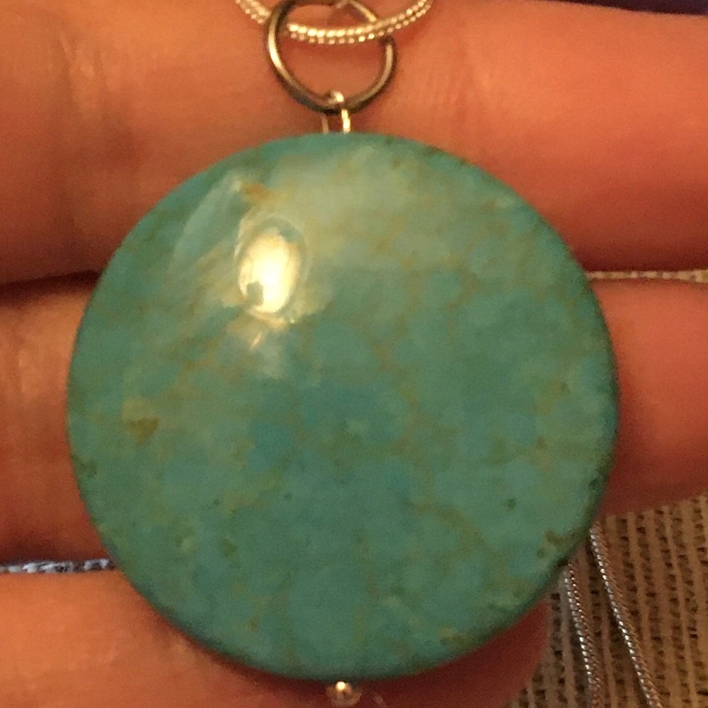 Octopus Necklace w/Turquoise Howlite - Picture 6 of 7